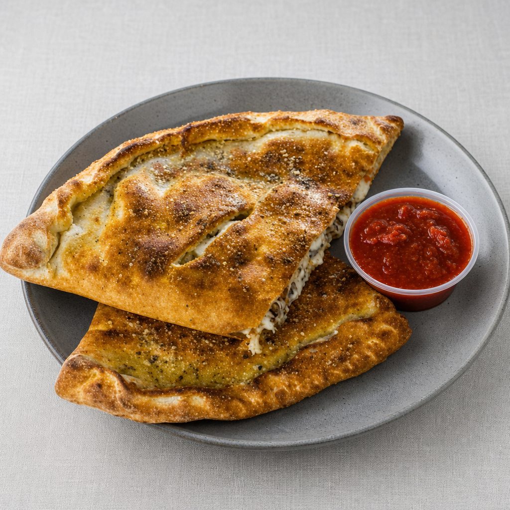 Pesto Chicken Calzone.