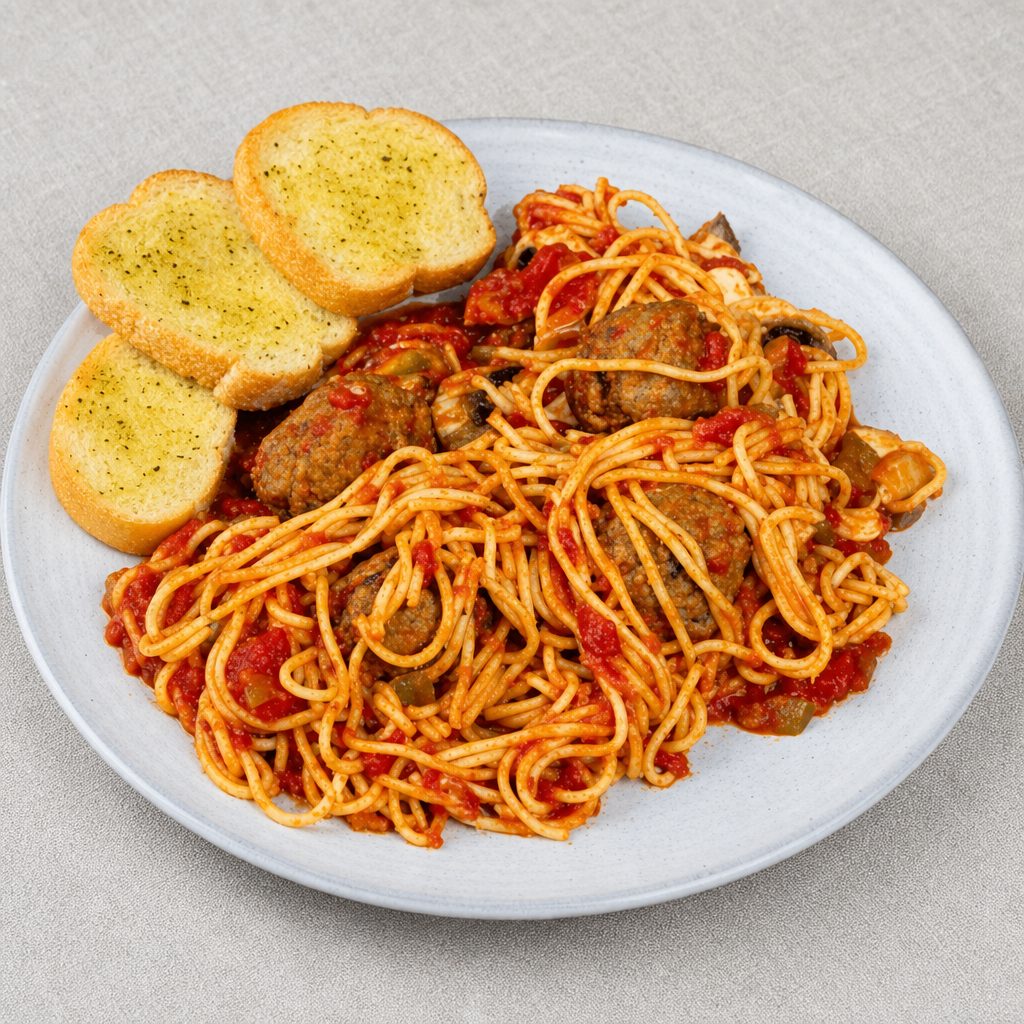 Spaghetti with Meat Ball.