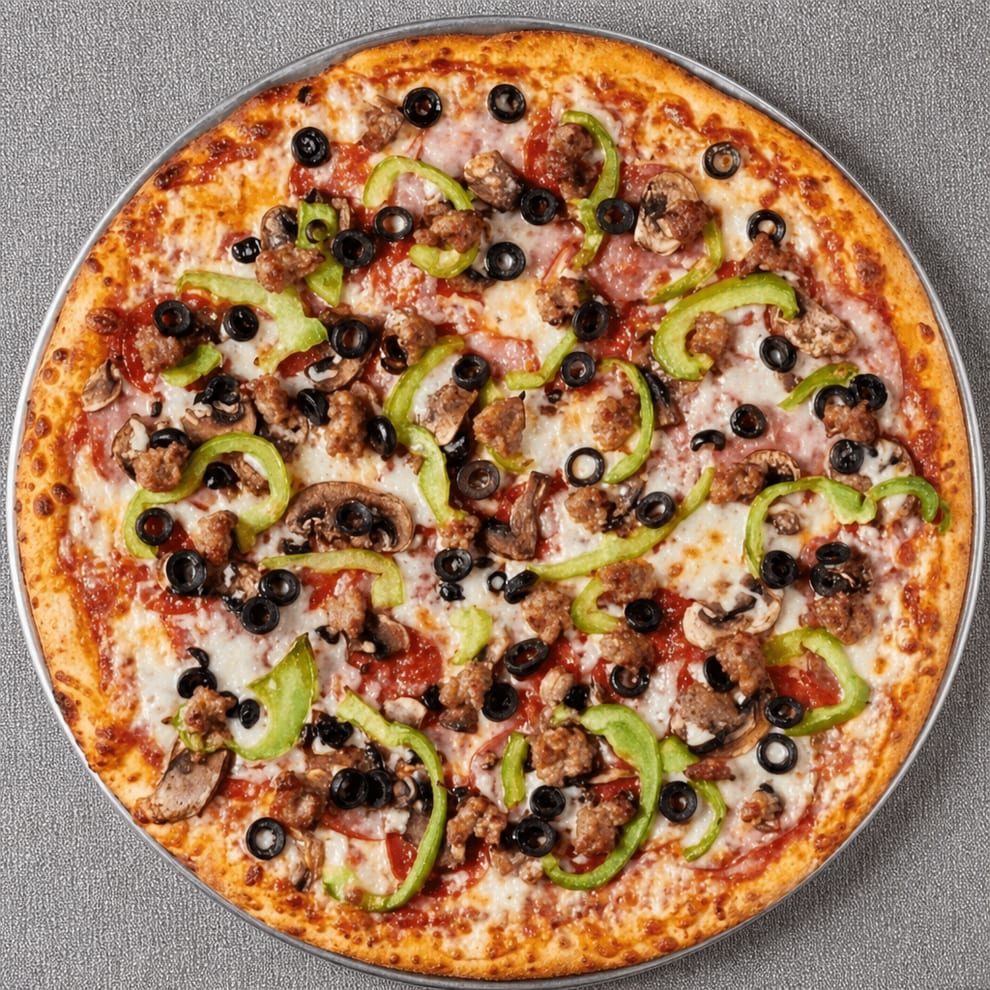 L.A. Super Combo Pizza.