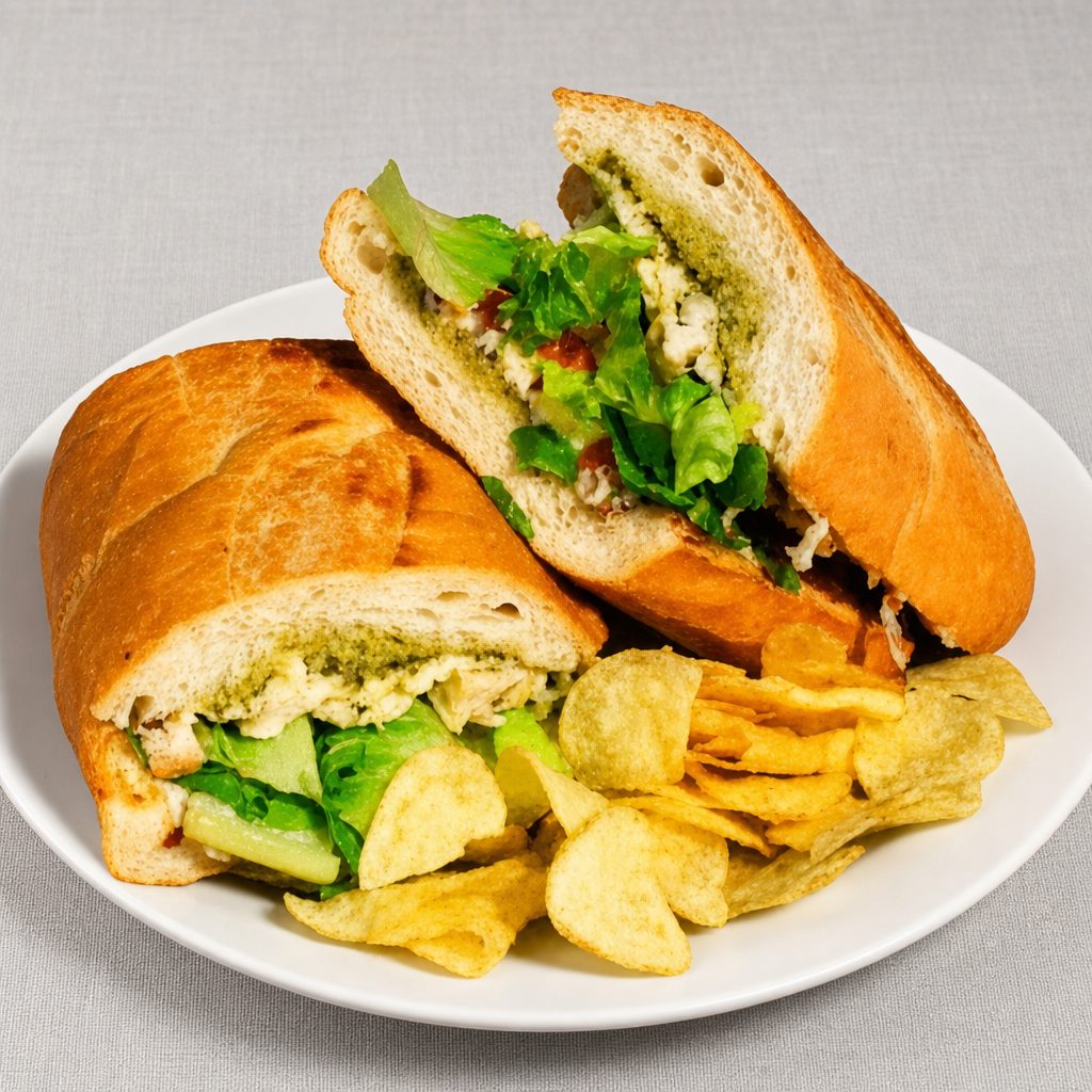 Pesto Chicken Sandwich.