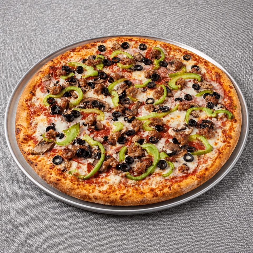 King Kong L.A. Super Combo Pizza.