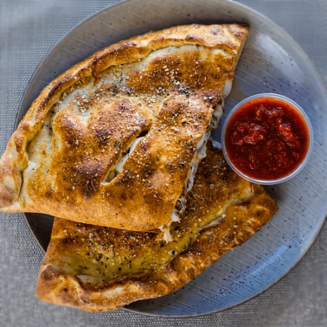 Pesto Chicken Calzone