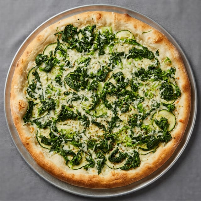 Greek Spinach Pizza